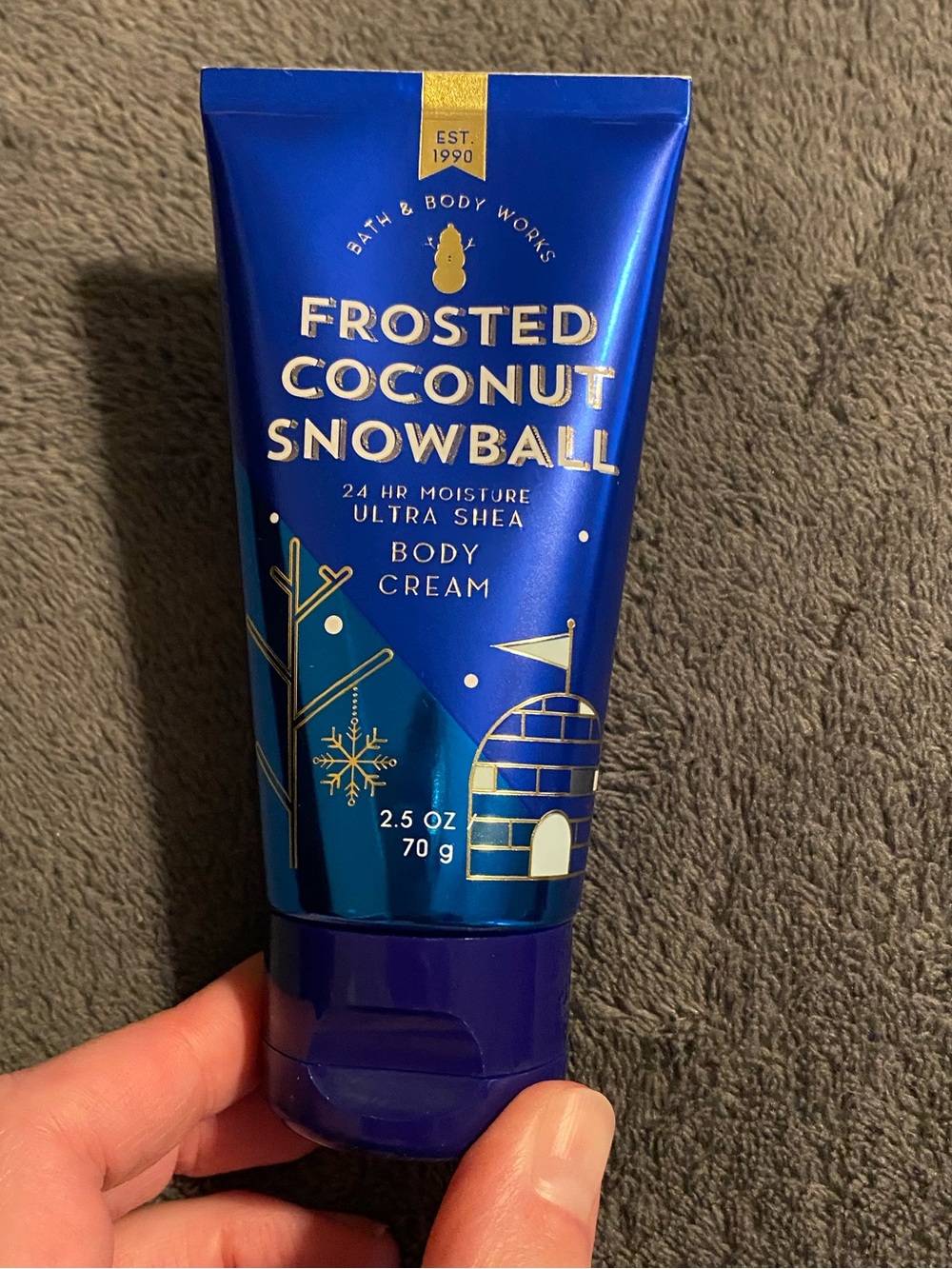 Bath and body works frosted coconut travel size body cream